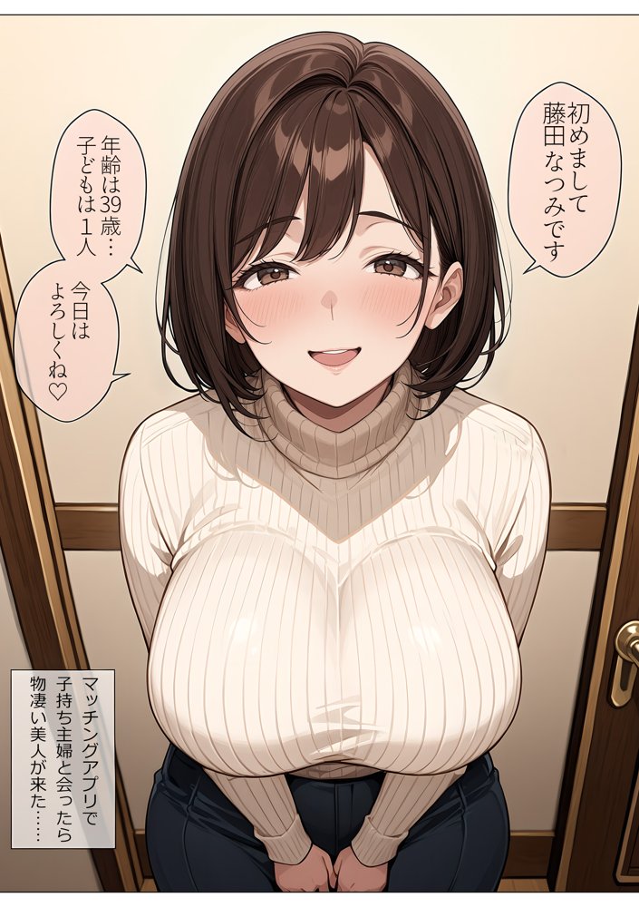 堕ちた2人の人妻 旦那に秘密で種付けセックス【ぬるぬるアニメ】 エロ同人誌画像 001